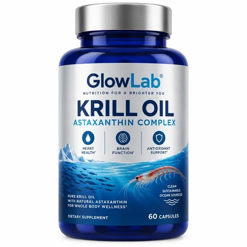 GlowLab Krill Oil Astaxanthin Complex bottle