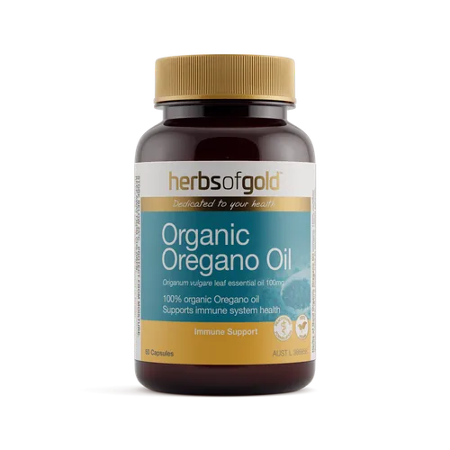 Herbs of Gold Organic Oregano Oil packaging