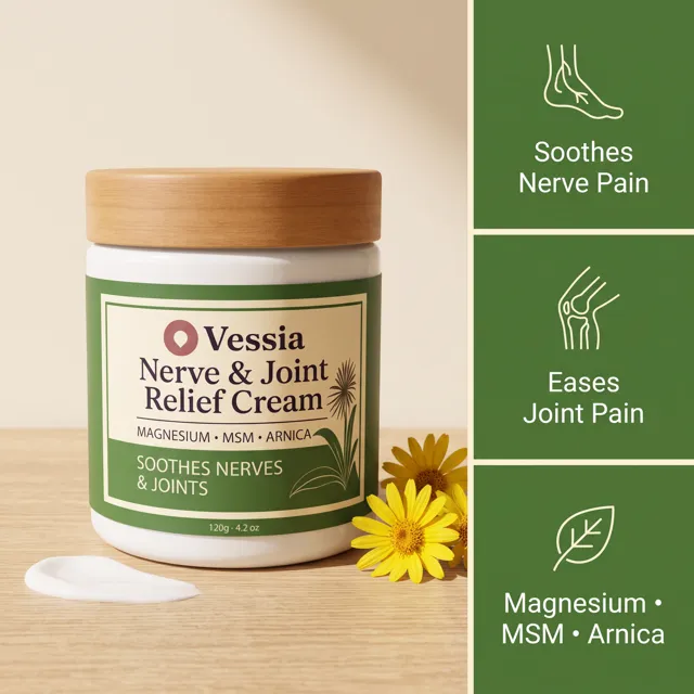 Vessia Nerve & Joint Relief Cream packaging
