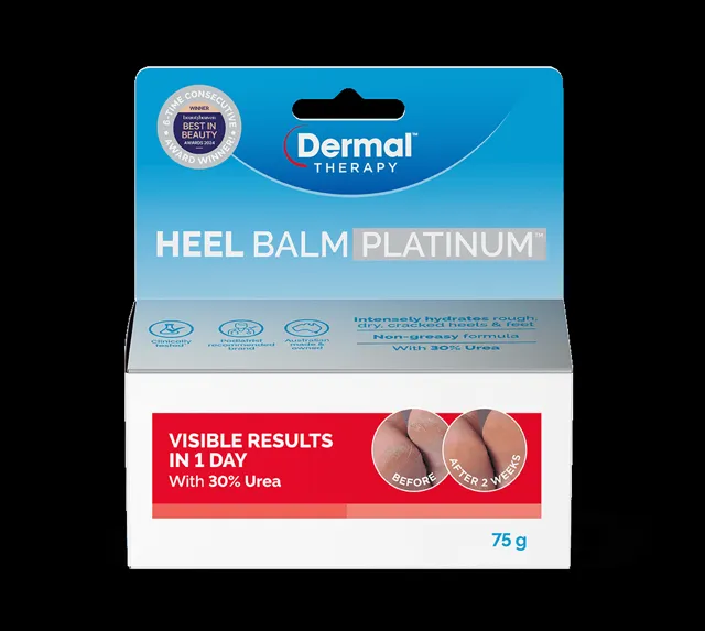Dermal Therapy Heel Balm Platinum packaging