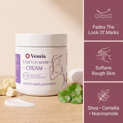 Vessia Advanced Stretch Mark Removal Cream packaging