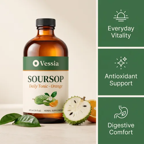 Vessia Soursop Daily Tonic packaging